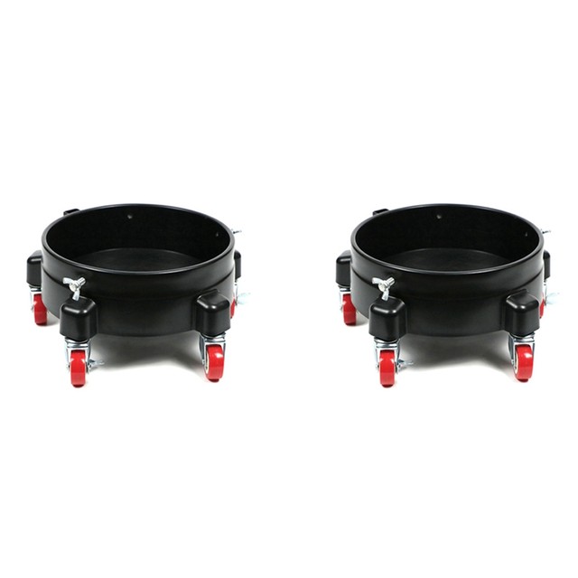 2Pcs 11.5Inch Bucket Dolly Easy Push Removable Rolling Bucket Dolly 5Roll  Swivel Casters To Move 360Degree Turning Black - AliExpress